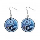 New Ocean Life Dolphin 1" Button Dangle Earrings Jewelry 13020155