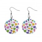 New Conversation Heart Valentine Dangle Button Earrings 13479478
