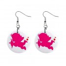 New Cupid Baby with Arrow Valentine Dangle Button Earrings Jewelry 13483306