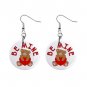 New Be Mine Teddy Bear Valentine Dangle Button Earrings Jewelry 13479475