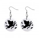 New Black Cupid with Arrow Valentine Dangle Button Earrings Jewelry 13483310
