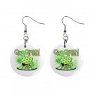 Go Green St. Paddy Patrick Day  Dangle Button Earrings Jewelry  13501041