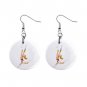Baton Twirling wirler Dangle Button Earrings Jewelry 14000996