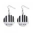 New Piano Keyboard Music Notes Dangle Button Earrings Jewelry 13690079