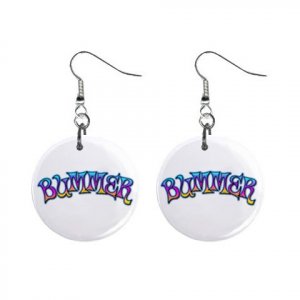 New BUMMER Dangle Button Earrings Jewelry 13631213