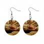 Peanut In Shell Dangle Button Earrings Jewelry 1 inch Round 13038710
