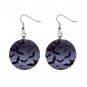 Halloween Bats Goth Dangle Earrings Jewelry 1 inch Buttons 12345205