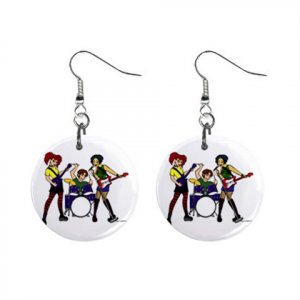 Singing Group Band Dangle Earrings Jewelry 1 inch Buttons 16546625