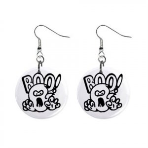 Halloween Dangle Button Earrings Jewelry 1 inch Round 16438100