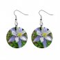 Columbine Colorado State Flower Dangle Earrings Jewelry 1 inch Buttons 14599375