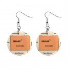 State of Colorado Map  Dangle Earrings Jewelry 1 inch Buttons 14620117