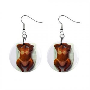 Thanksgiving Turkey Fun In The Sun Dangle Button Earrings Jewelry 17007270