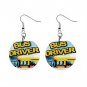 Bus Driver School Bus  Dangle Earrings Jewelry 1 inch Buttons 16452704