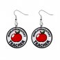 Award World's Great Teacher Dangle Earrings Jewelry 1 inch Buttons 16452715