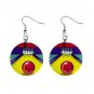 Bowling Lane Alley Dangle Earrings Jewelry 1 inch Buttons 13705615