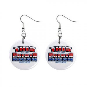 This Is What Puerto Rican Looks Like ... Dangle Earrings Jewelry 1 inch Buttons 15314321