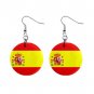 Flag of Spain  Dangle Button Earrings Jewelry 15365037