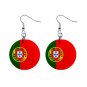 Flag of Portugal  Dangle Button Earrings Jewelry 15365035