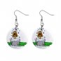 New Dog Groomer Dog in Tub Dangle Earrings Jewelry 14430698