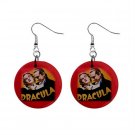 DRACULA Bela Lugosi Earrings 1" Round Button 16438323