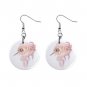 Pink Unicorn Dangle Earrings Jewelry 1 inch Buttons