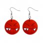 ANGRY FACE CARTOON Dangle Earrings Jewelry 1 inch Buttons 21493360