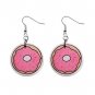 CARTOON DONUT Dangle Earrings Jewelry 1 inch Buttons 21494897