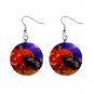 Black Cat  Pumpkin Halloween Dangle Earrings Jewelry 1 inch Buttons 16545780