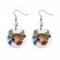 Christmas Holiday Reindeer Dangle Earrings Jewelry 1 inch Buttons 13092958