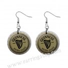 Guinness Beer Bottle Cap Dangle Button Earrings Jewelry 1 inch Round 16453078 Guinness Beer Bottle Cap Dangle Button Earrings Jewelry 1 inch Round 16453078