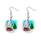 Holiday Polar bear Dangle Earrings Jewelry 1 inch Buttons 3092747