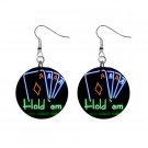 New Texas Hold 'em Gambling #2 1" Round Button Dangle Earrings Jewelry 16546221 New Texas Hold 'em Gambling #2 1" Round Button Dangle Earrings Jewelry 16546221
