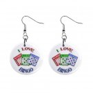 New I Love Bingo #5 1" Round Button Dangle Earrings Jewelry 16546217 New I Love Bingo #5 1" Round Button Dangle Earrings Jewelry 16546217