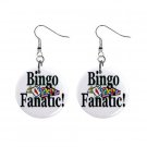 New Bingo Fanatic #2 1" Round Button Dangle Earrings Jewelry 16546231 New Bingo Fanatic #2 1" Round Button Dangle Earrings Jewelry 16546231