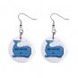 SAVE THE WHALES 1" Round Button Dangle Earrings Jewelry 26728233 child-whale