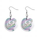 Cartoon Art Dangle Button Earrings Jewelry 1 inch Round 12897935