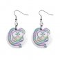 Cartoon Art Dangle Button Earrings Jewelry 1 inch Round 12897935