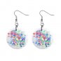 Cartoon Art Dangle Button Earrings Jewelry 1 inch Round 12897937