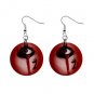 Bloody Eye Dangle Button Earrings Jewelry 1 inch Round 31314336