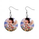 Little Angel Dangle Button Earrings Jewelry 1 inch Round 16452783