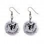 I Love My Boston Terrier Dog Pet Dangle Earrings Jewelry 1 inch Buttons