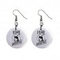 I Love My Doberman Dog Pet Dangle Earrings Jewelry 1 inch Buttons