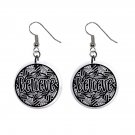 Mandela Believe Dangle Earrings Jewelry 1 inch Buttons