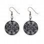 Mandela Believe Dangle Earrings Jewelry 1 inch Buttons