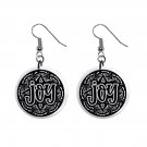 Mandela Joy Dangle Earrings Jewelry 1 inch Buttons