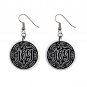 Mandela Joy Dangle Earrings Jewelry 1 inch Buttons