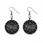 Mandela Peace Dangle Earrings Jewelry 1 inch Buttons