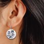 Funny Halloween Witch Dangle Button Earrings Jewelry Novelty NEW