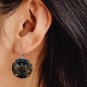 Halloween Scary Witch Dangle Button Earrings Jewelry Novelty NEW
