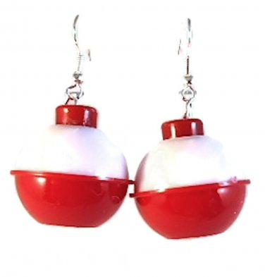Fishing Bobbers Dangle Earrings Your Lucky Fishing Charms - 3/4 inch